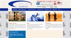 Desktop Screenshot of plc-investments.com