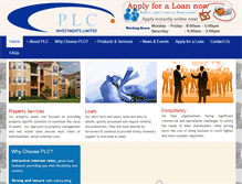 Tablet Screenshot of plc-investments.com
